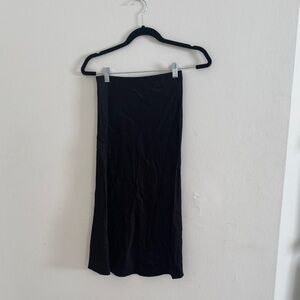 Rails faux silk midi Black Women's Skirt